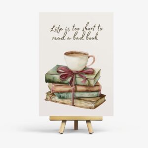 Postkort - Life is too short to read a bad book